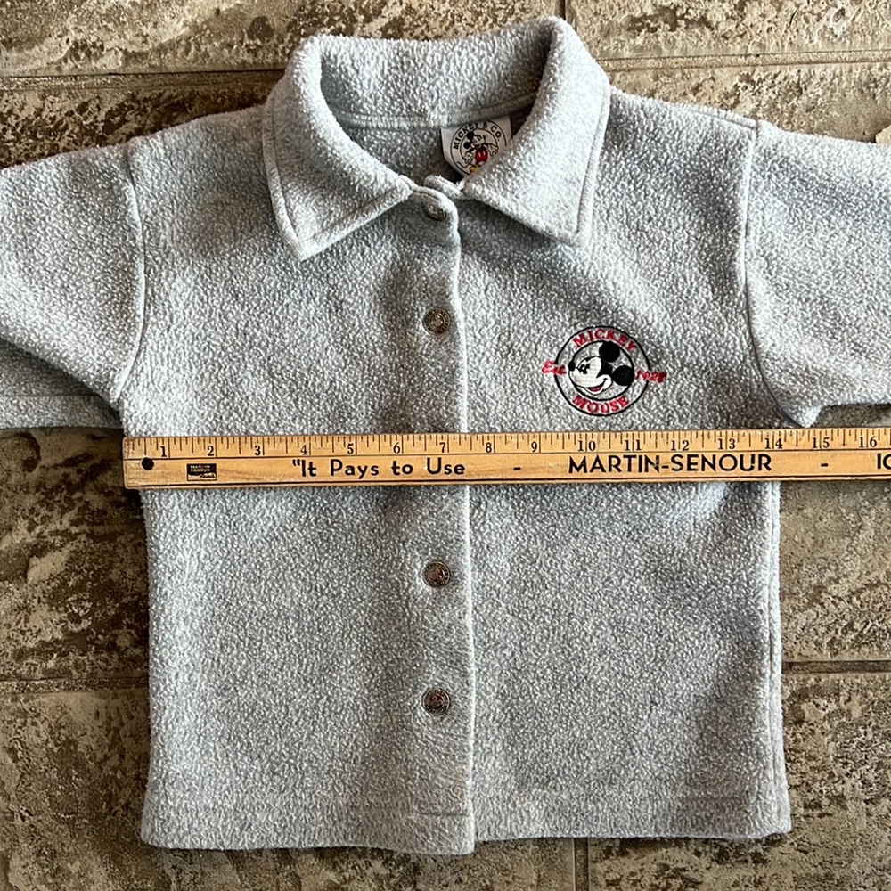 SOLD vintage disney mickey mouse fleece button up jacket - Picture 7 of 10